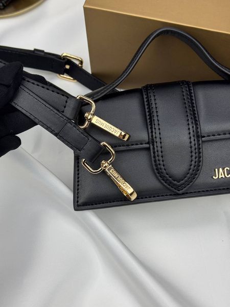 Сумка в стилі Jacquemus mini Black P12008 фото