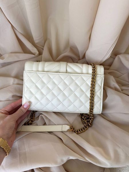 Сумка в стилі Yves Saint Laurent Envelope Milk Gold P5047 фото