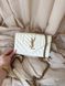 Сумка в стилі Yves Saint Laurent Envelope Milk Gold P5047 фото 3