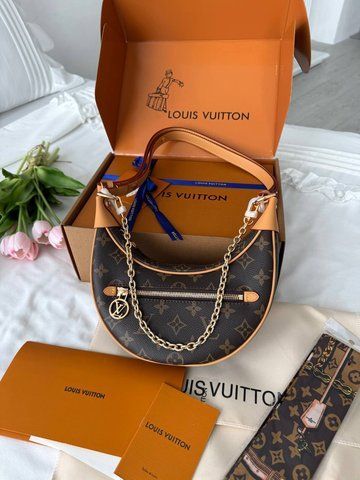 Сумка в стилі Louis Vuitton Loop Brown 23 см P1041 фото