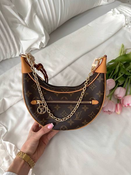 Сумка в стилі Louis Vuitton Loop Brown 23 см P1041 фото