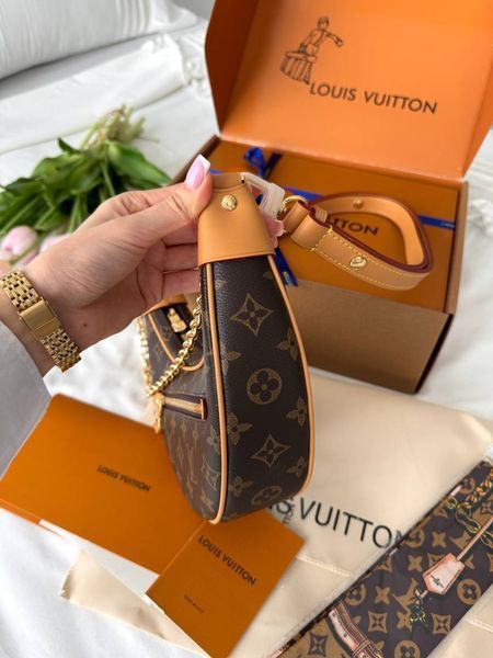 Сумка в стилі Louis Vuitton Loop Brown 23 см P1041 фото