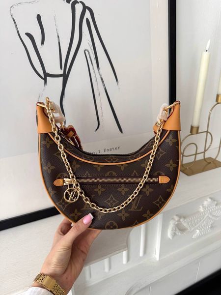 Сумка в стилі Louis Vuitton Loop Brown 23 см P1041 фото