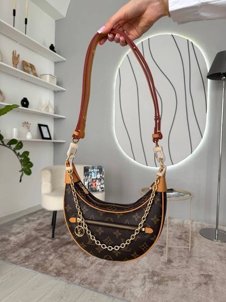 Сумка в стилі Louis Vuitton Loop Brown 23 см P1041 фото
