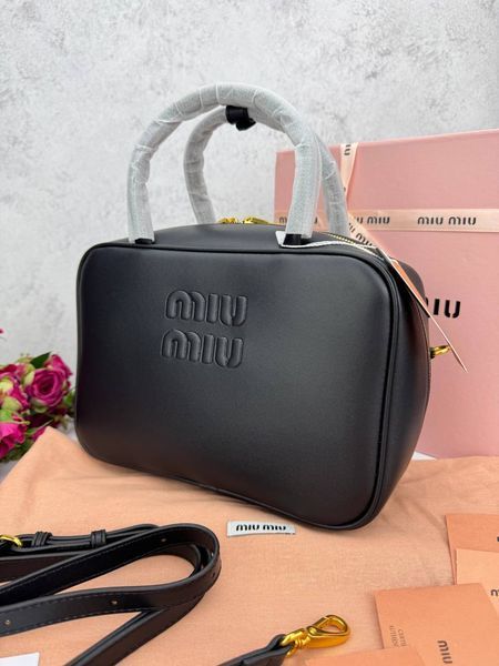 Сумка в стилі Miu Miu Black P17023 фото
