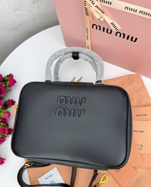 Сумка в стилі Miu Miu Black P17023 фото