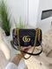 Модель в стилі Gucci Marmont Medium Black P11034 фото 2