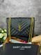 Сумка в стиліYves Saint Laurent Envelope Black Gold  P5025 фото 3