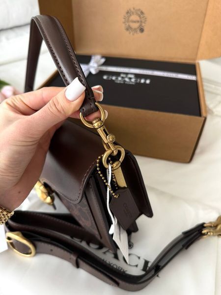 Модель в стилі Coach Tabby Chocolate 26см  P9056 фото