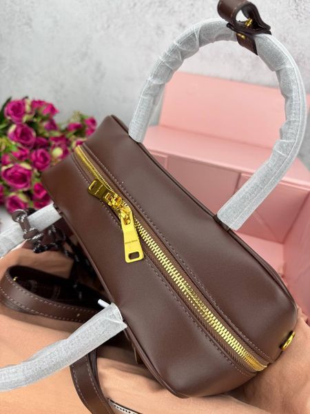 Сумка в стилі Miu Miu Brown P17022  фото
