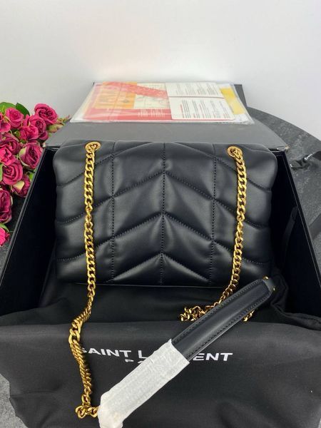 Сумка в стилі Yves Saint Laurent Puffer Black P5020 фото