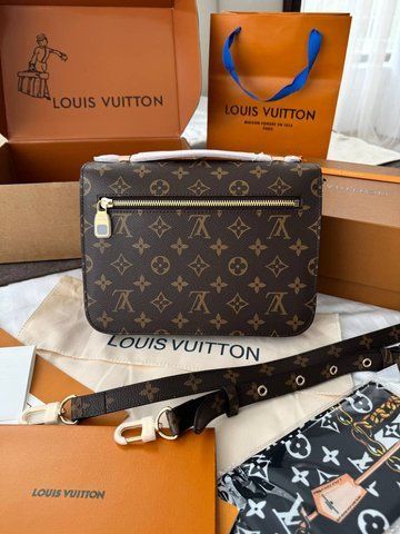 Модель в стилі Louis Vuitton Pochette Metis Brown 24см р1076 фото
