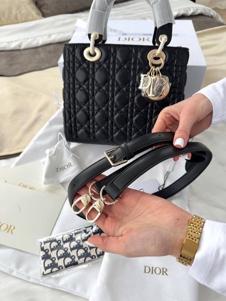 Модель в стилі Dior Lady Black Gold  24см P6073 фото