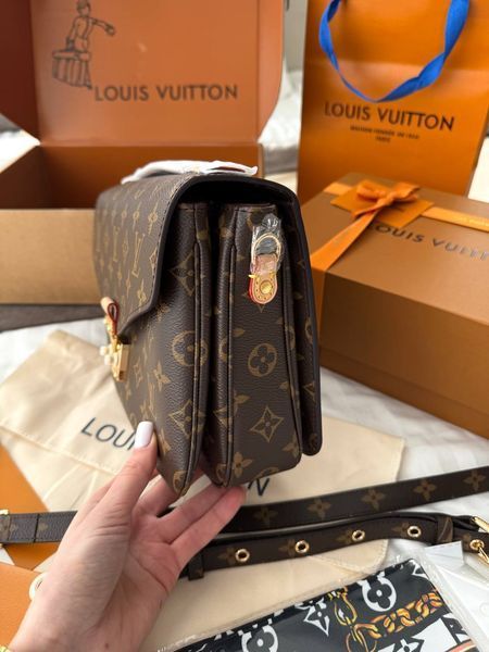 Модель в стилі Louis Vuitton Pochette Metis Brown 24см р1076 фото