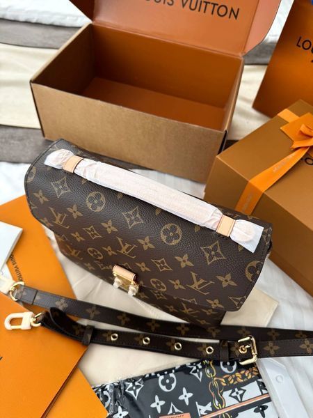 Модель в стилі Louis Vuitton Pochette Metis Brown 24см р1076 фото