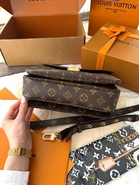 Модель в стилі Louis Vuitton Pochette Metis Brown 24см р1076 фото