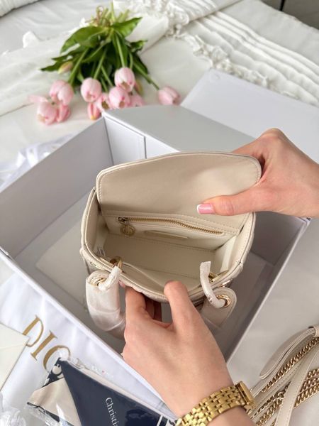 Сумка в стилі  Dior Lady Beige Gold P6062 фото