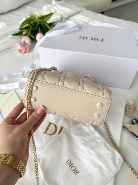 Сумка в стилі  Dior Lady Beige Gold P6062 фото