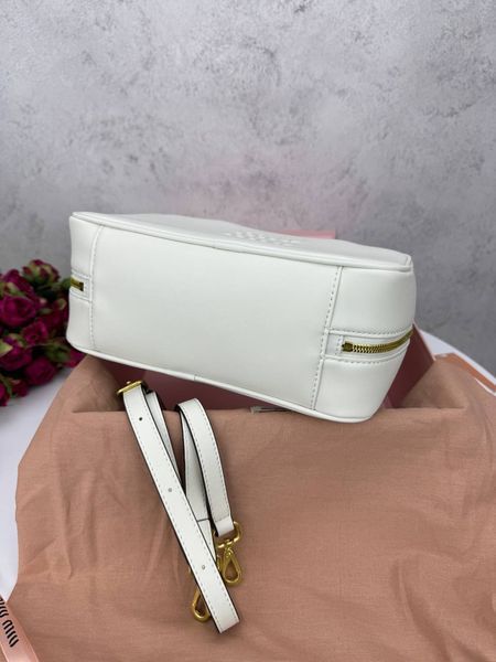 Сумка в стилі Miu Miu White P17030 фото