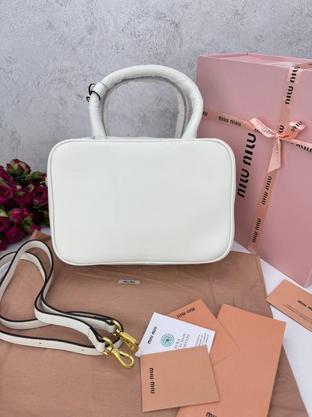 Сумка в стилі Miu Miu White P17030 фото