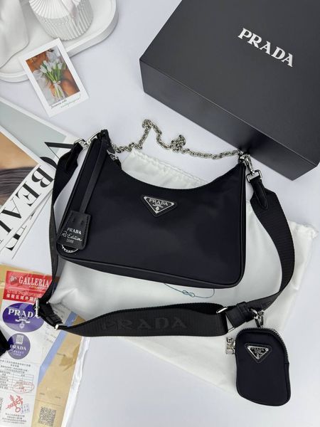 Сумка в стилі Prada Black P4002 фото