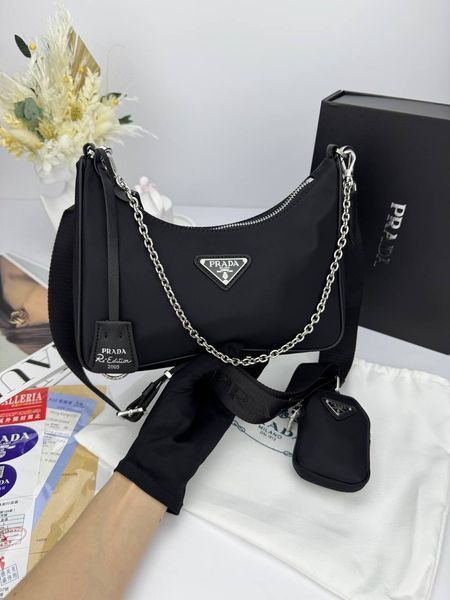 Сумка в стилі Prada Black P4002 фото