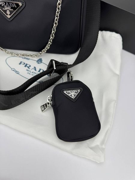 Сумка в стилі Prada Black P4002 фото