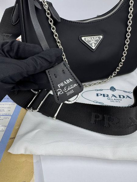 Сумка в стилі Prada Black P4002 фото