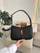 Сумка в стилі Yves Saint Laurent Hobo Le 5 A 7 Black/Gold P5007 фото 6