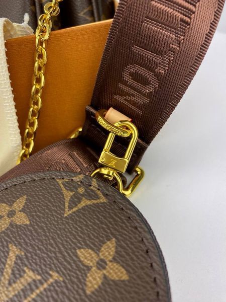 Модель в стилі Louis Vuitton Multi Pochette Brown 24 см P1003 фото