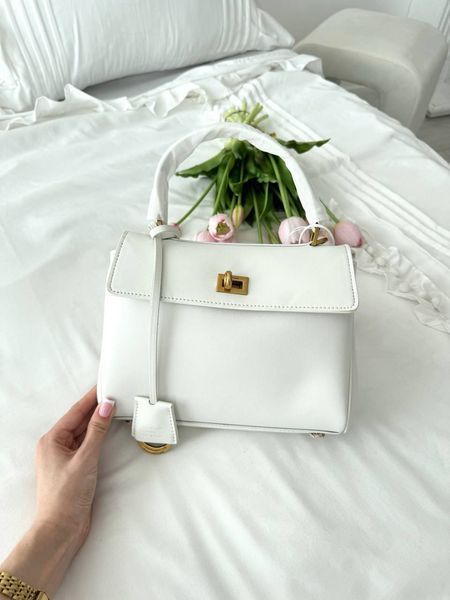 Сумка в стилі  Balenciaga Rodeo White Gold P18019 фото