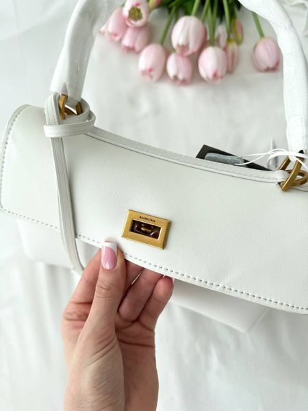 Сумка в стилі  Balenciaga Rodeo White Gold P18019 фото