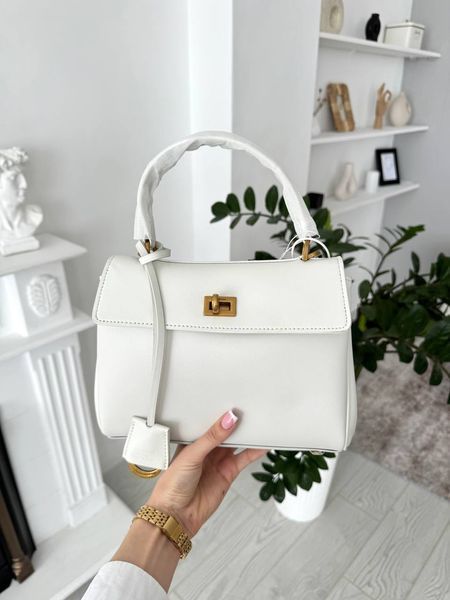 Сумка в стилі  Balenciaga Rodeo White Gold P18019 фото