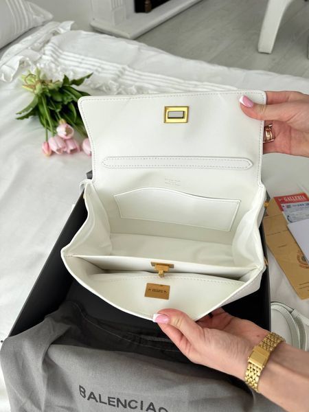 Сумка в стилі  Balenciaga Rodeo White Gold P18019 фото