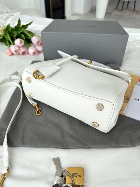 Сумка в стилі  Balenciaga Rodeo White Gold P18019 фото