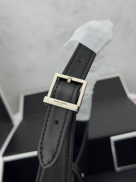 Сумка в стилі Yves Saint Laurent Hobo Le 5 A 7 Black/Silver P5038 фото