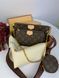 Модель в стилі Louis Vuitton Multi Pochette Brown 24 см P1003 фото 1
