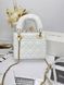 Сумка в стилі  Dior Lady Mini White Gold P6054 фото 2