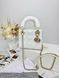 Сумка в стилі  Dior Lady Mini White Gold P6054 фото 10