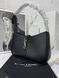 Сумка в стилі Yves Saint Laurent Hobo Le 5 A 7 Black/Silver P5038 фото 15