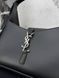 Сумка в стилі Yves Saint Laurent Hobo Le 5 A 7 Black/Silver P5038 фото 4