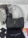 Сумка в стилі Yves Saint Laurent Hobo Le 5 A 7 Black/Silver