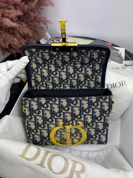 Сумка в стилі  Dior Blue/Beige P6014 фото