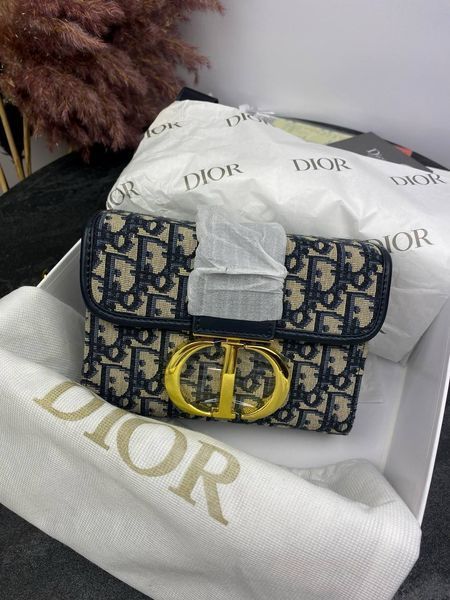Сумка в стилі  Dior Blue/Beige P6014 фото