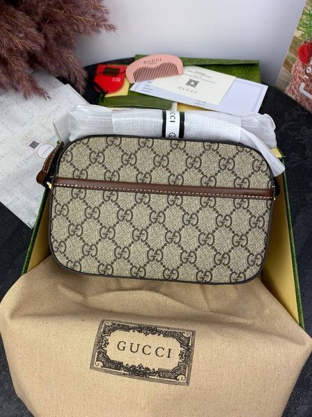 Сумка в стилі Gucci Horsebit 1955 Small Brown Р11001 фото