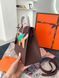 Модель в стилі  Hermes Kelly 25 Chocolate Silver  P16049 фото 7