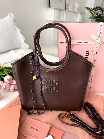 Сумка в стилі Miu Miu Brown P17045 фото