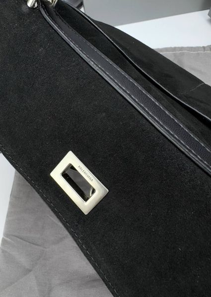 Сумка в стилі Balenciaga Rodeo Black Silver P18007 фото