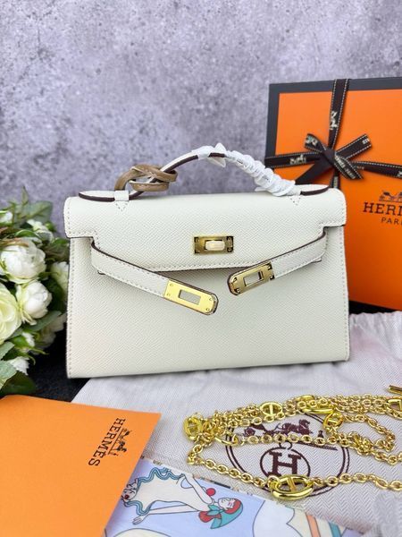 Сумка в стилі  Hermes Kelly Milk P15010 фото