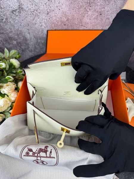 Сумка в стилі  Hermes Kelly Milk P15010 фото